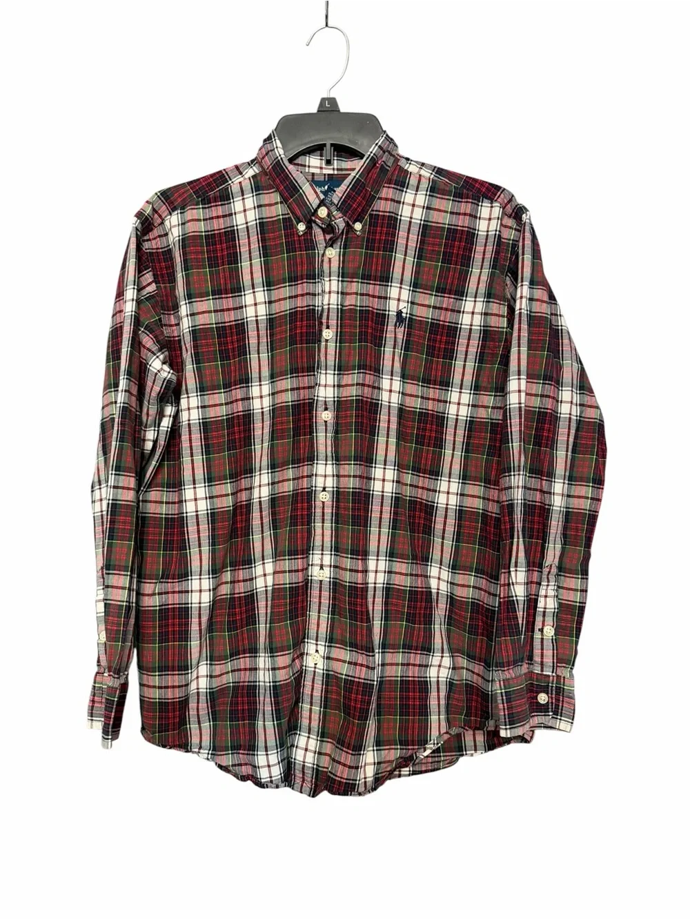 Ralph Lauren Men’s Red Plaid Button-Up Shirt